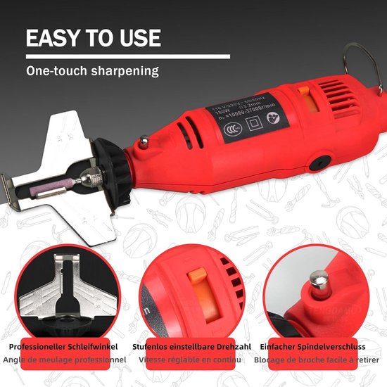 Elektrische Kettingzaag Slijper - Handgeleide Slijpmachine voor Kettingen van Merkloos	