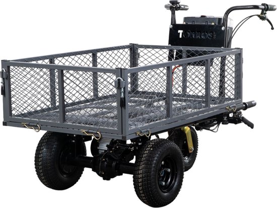 Elektrische kruiwagen 300 kg met lithium accu 6 Ah Torros EP250G van Merkloos	