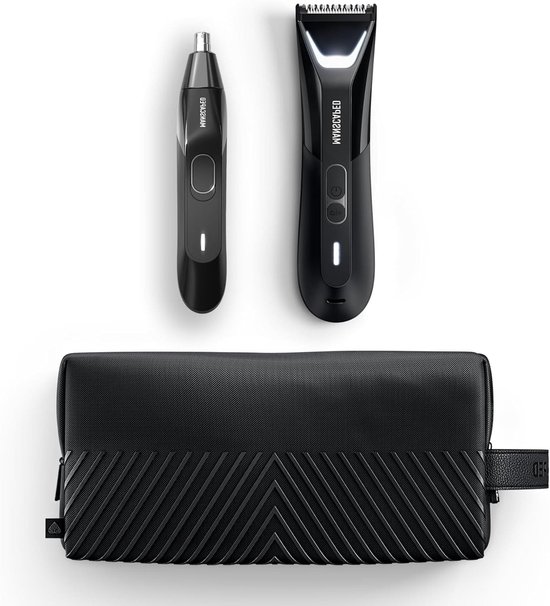 Elektrische Lichaamshaartrimmer – Neus- en Oortondeuse – Body Groomer – Baardtrimmer – Lisstrimmer – Dual-Head Systeem – Waterbestendig met USB-C Opladen van Merkloos	