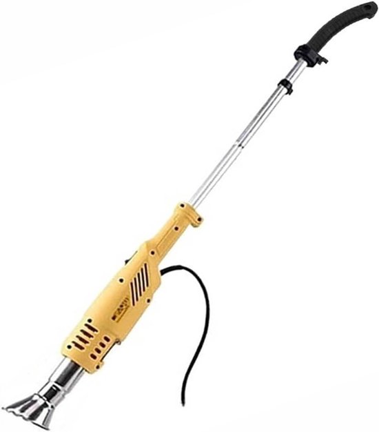 Elektrische onkruidbrander - Hete lucht onkruidverwijderaar - Efficiënt tuinonderhoud - Dubbele temperatuurinstelling - 500 liter per minuut - Geel van Merkloos	
