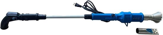 Elektrische Onkruidbrander - Hete Lucht Verwijderaar - Onkruid Verdelgen - Twee Temperatuurstanden - 2000W Vermogen - Blauw
