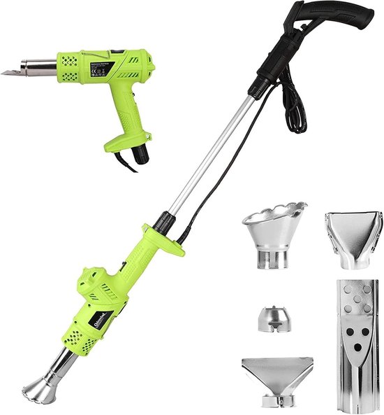 Elektrische onkruidbrander - Heteluchtpistool onkruid - Onkruid verwijderen - 3-in-1 functie - 2000W 650℃ van Merkloos	