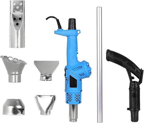 Elektrische onkruidbrander - Onkruidverdelger Heteluchtpistool - Tuinonderhoud - 3-in-1 Multifunctioneel - 2000 W - Blauw