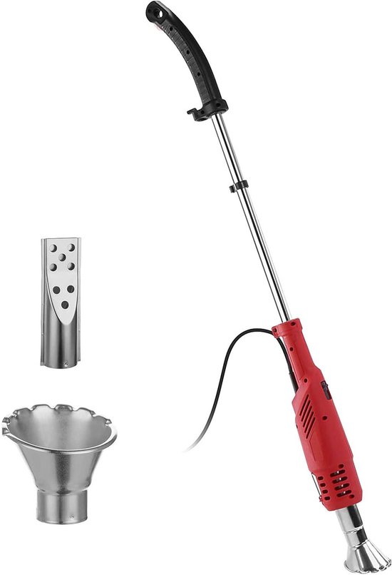 Elektrische Onkruidverdelger 2000 W 2-in-1 Luchtbrander 220 V Rood - EU Plug van Merkloos	