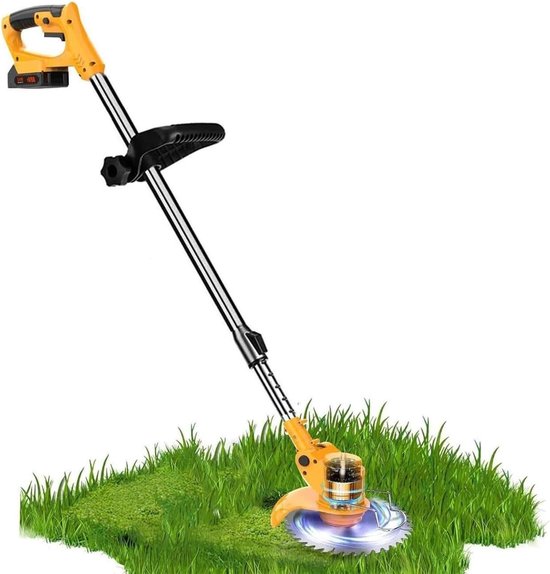 Elektrische Onkruidverdelger - Draadloze Grastrimmer - Gazon Onderhoud - 3 Verschillende Bladen - 85-125 cm - Niet gespecificeerd