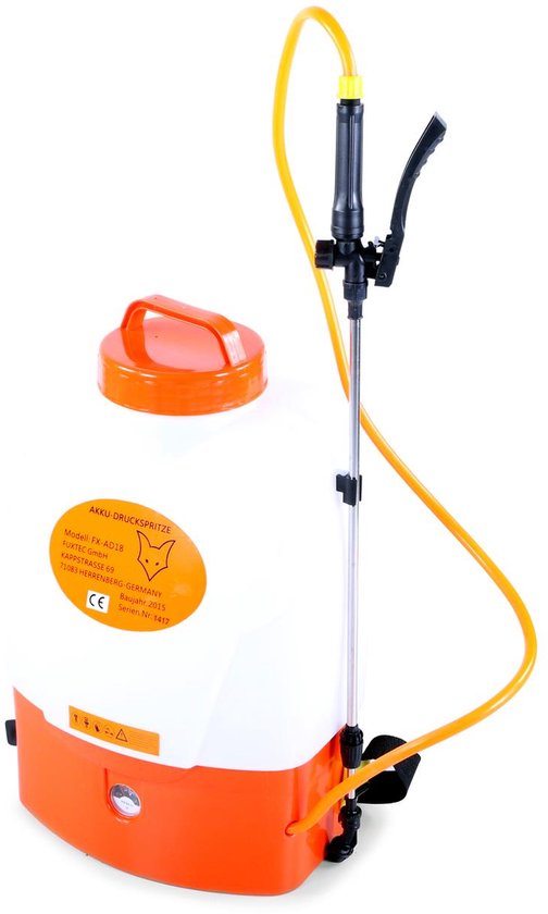Elektrische rugspuit - FUXTEC FX-AD18 - 18 liter van Merkloos	