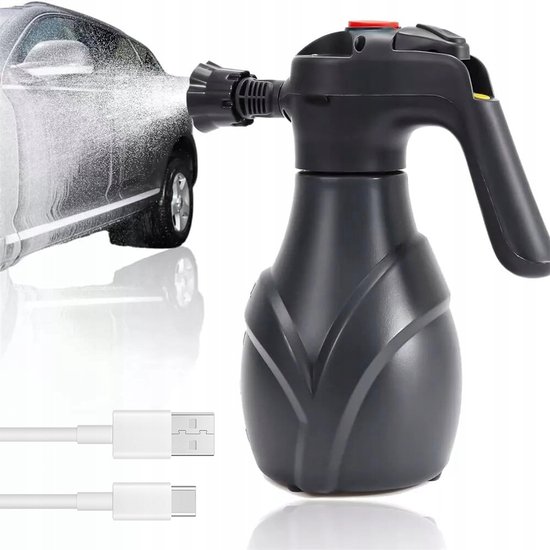 Elektrische Schuimspuit - 2L Capaciteit & 2000mAh Batterij - Elektrisch Schuim & USB Oplaadbaar - Voor Auto, Thuis & Tuin van Merkloos	