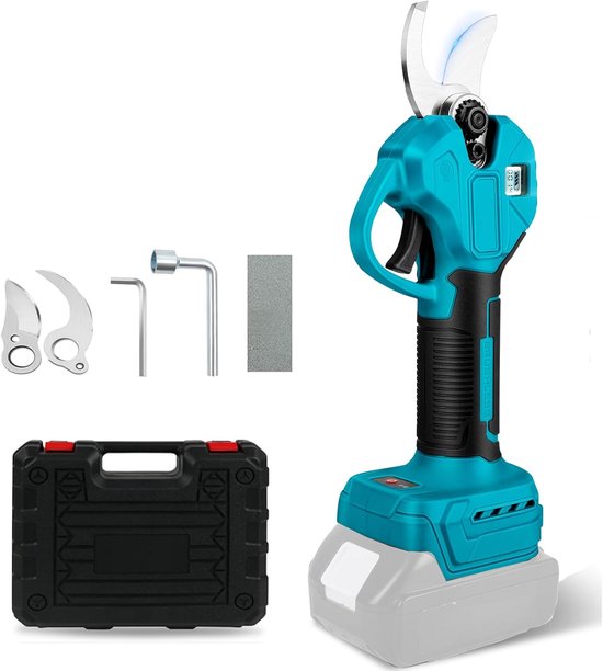 elektrische snoeischaar, draadloos, 45 mm, voor Makita 18 V borstelloze motor, elektrische takkenzaag, batterijschaar, lcd voor het snoeien van bomen, fruitbomen (zonder accu en