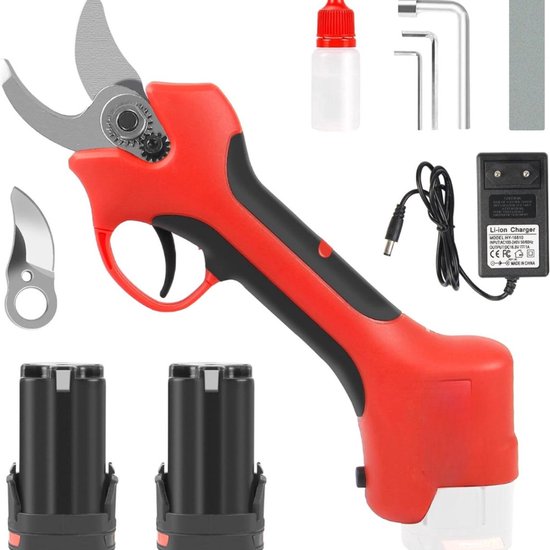 Elektrische Snoeischaar - Elektrische Takkenschaar - Draadloos - Tuinschaar - Knippen en Snoeien van Hekken en Takken van Merkloos	