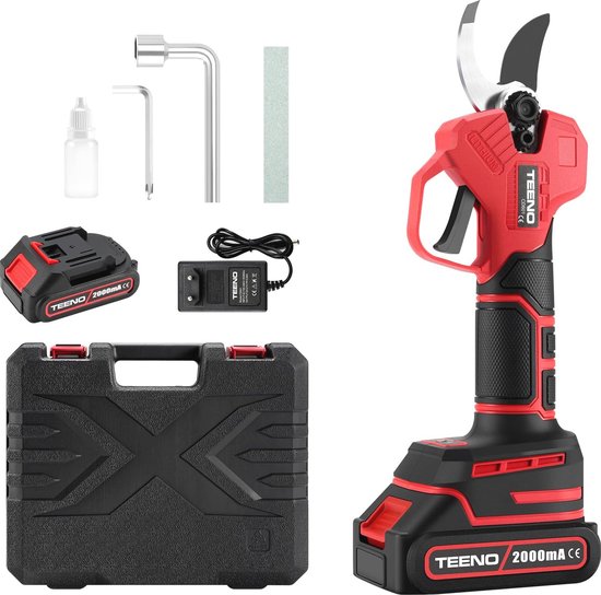 Elektrische Snoeischaar met 21V Accu en 25mm Snijdiameter - Professionele Takkenschaar voor Tuin en Moestuin van Merkloos	