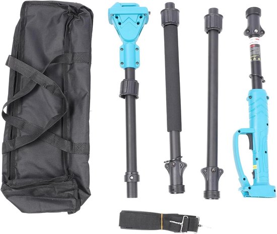 Elektrische Snoeischaar - Telescoop Snoeischaar - Hoge Takken Snoeien - Lichtgewicht Aluminium - 2 Meter Uitschuifbaar - Blauw