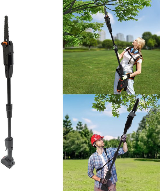 Elektrische Takkenzaag Met 1500mAh Batterij High Branch Snoeizaag 4500rpm Voor Tuinen Boerderijen Parken van Merkloos	