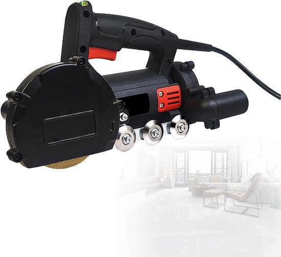Elektrische Tegelreiniger - Voegreiniger Machine - Badkamertegels Schoonmaken - Ingebouwd Stofopvangapparaat - 100X20X1.2MM - Grijs