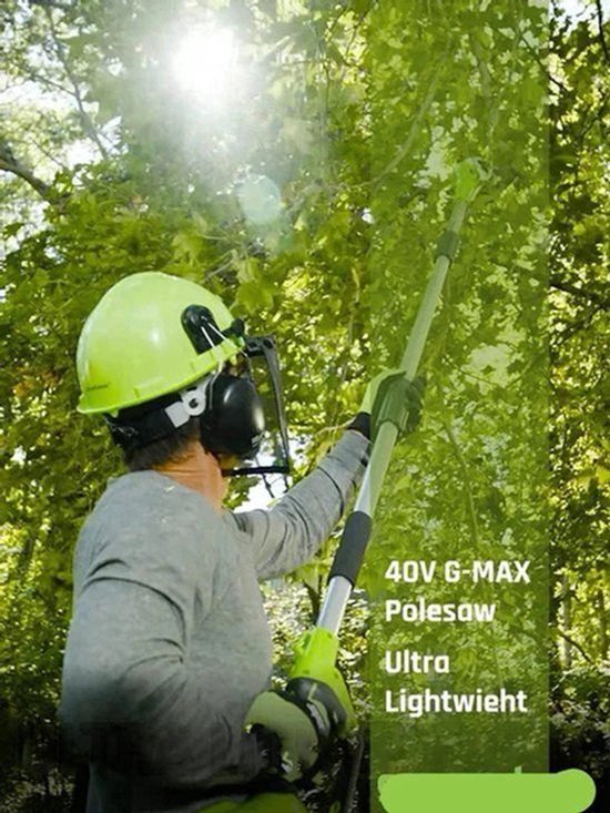 Elektrische Telescoop Takkenschaar – Heggenschaar – Snoeischaar – Kettingzaag – Verstelbare Steel – 40V Lithium-Ion Batterij