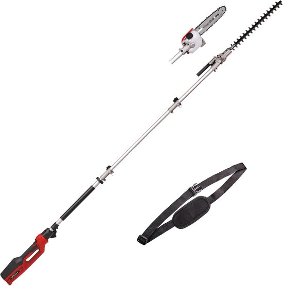 Elektrische telescoop tuin-multitool met heggenschaar en kettingzaag - 900 W, 2,60 m