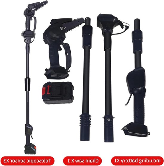 Elektrische telescopische takkenzaag - accu hoogsnoeier 24V, kan tot 18m verlengd worden van Merkloos	