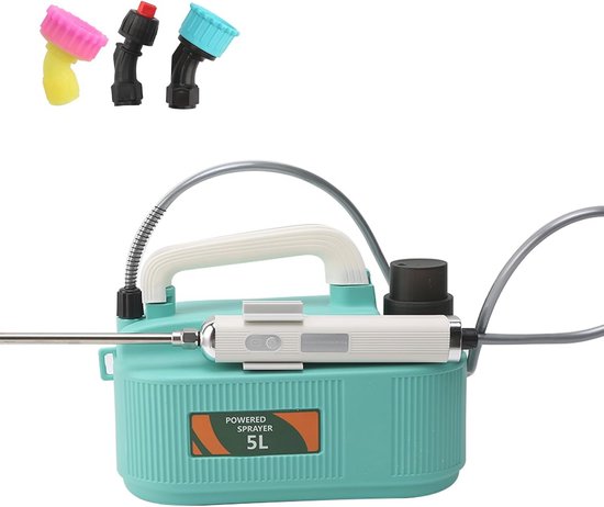 Elektrische Tuinspuit - Accu Spuit - Planten Water Geven - Eén Knop Bediening - 5 Liter - Groen