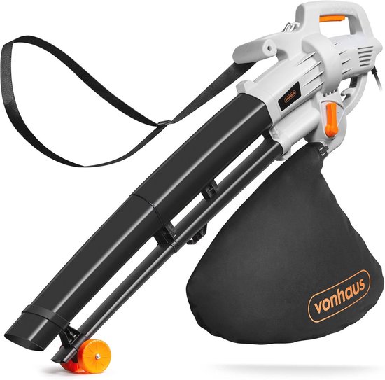 Elektrische Tuinzuiger - Bladblazer Mulcher - Tuinonderhoud Gemak - 3-in-1 Functionaliteit - 35L Opvangzak - Zwart
