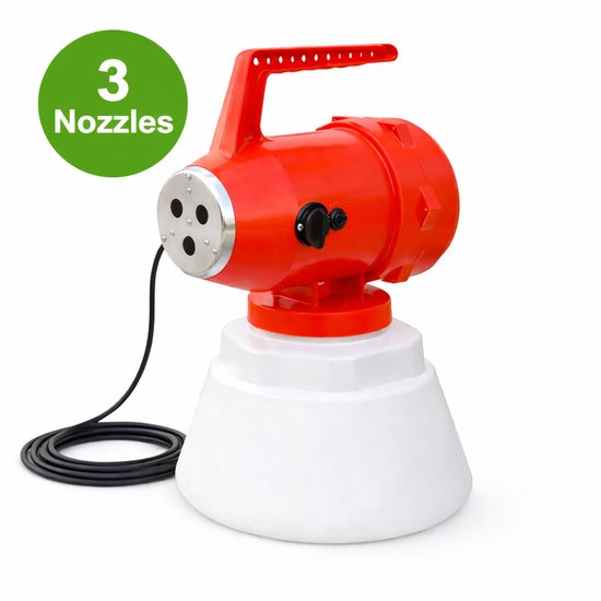 Elektrische vernevelaar - 3 nozzles - Electric Sprayer Fogger (tbv desinfectie)