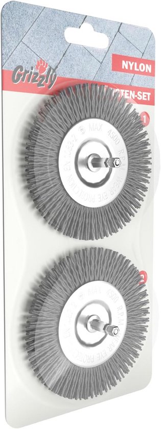 Elektrische Voegenborstel Set van 2 - Nylon Voegenreiniger voor Kunststof Voegen van MaxxGoods