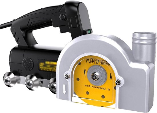 Elektrische Voegenreiniger - Tegelreiniger - Voegen Schoonmaken - Geïntegreerd Stofzuigsysteem - 6000 RPM - Grijs