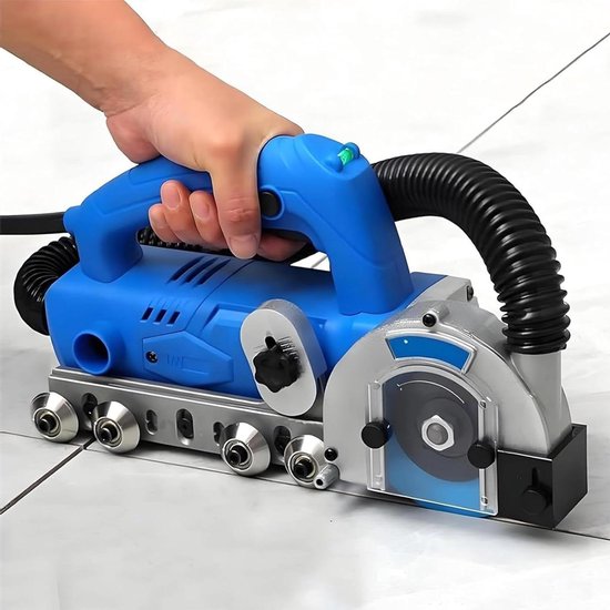 Elektrische Voegenreiniger - Tegelreiniger Voegen - Tegels Schoonmaken - 1200W Krachtige Motor - 100 mm Zaagblad - Blauw