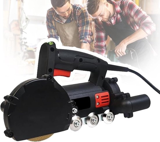 Elektrische voegenreiniger - Tegelreiniger voegen - Voegen reinigen - Geïntegreerd stofopvang - 12 mm zaagblad - Grijs