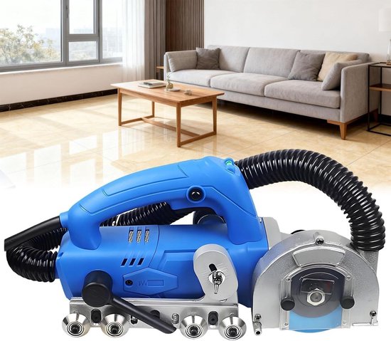 Elektrische voegenreiniger - Voegenverwijderaar - Tegels reinigen - Krachtige 1200W motor - 100 mm zaagblad - Grijs