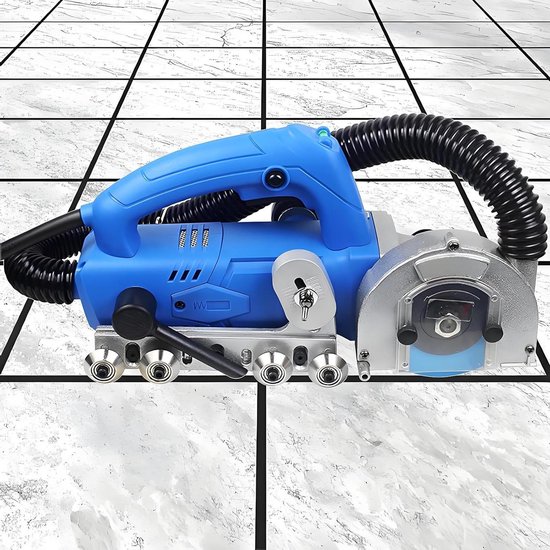 Elektrische voegreiniger - Tegelreiniger - Naden Reinigen - Krachtige 1200W Motor - 9000 tpm - Grijs