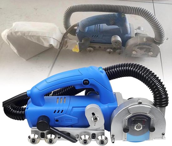 Elektrische voegreiniger - Tegelreiniger voegen - Tegels voegen reinigen - Krachtige 1200W motor - 34 x 13 x 17 cm