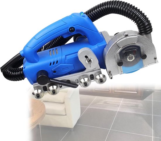 Elektrische Voegverwijderaar - Tegelvoeg Gereedschap - Voegen Reinigen - Automatische Waterblazer - 36.5 cm - Grijs