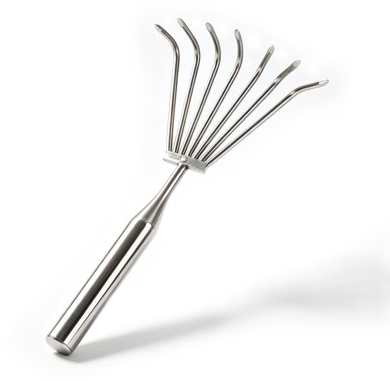 Elzusha - Handhark met 7 Robuuste Tanden - RVS & Ergonomisch Handvat