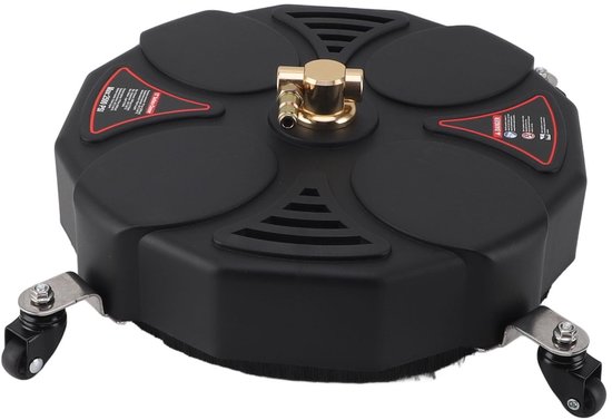 Elzusha Hogedrukreiniger 13 Inch 2500 Robuust Oppervlaktereiniger Voor Beton Terras en Oprit Met 4 Wielen