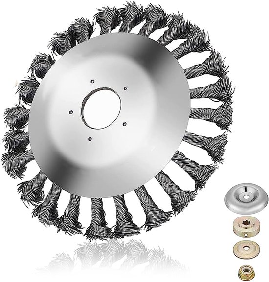 Elzusha - Stalen Onkruidborstel voor Grastrimmer, 200 mm van Elzusha