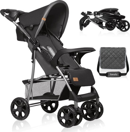 Emma Plus Lichtgewicht Buggy tot 15 kg, Kinderwagen van ca. 6 maanden tot ca. 3 jaar, Wandelwagen met 5-punts Veiligheidsgordels, Rugleuningverstelling tot Ligpositite, Snel Opvouwsysteem van EMMA 