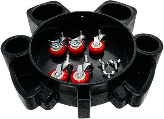 Emmerwagen - Bakmover - Auto Wassen - Afneembare Bak - 5 Wielen van Merkloos	