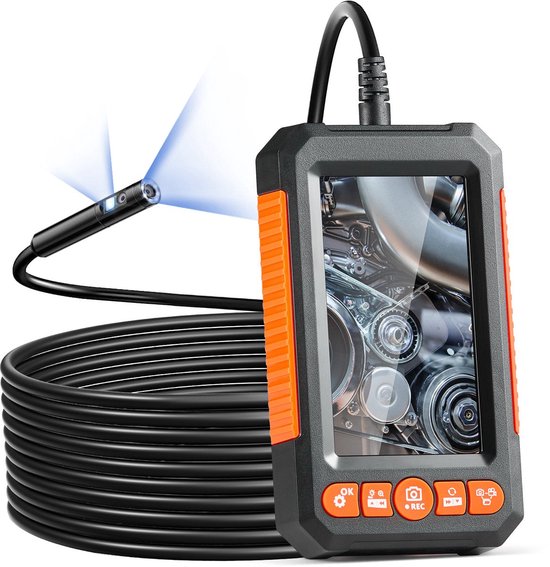 Endoscoopcamera - Endoscoop - 1080p - 5m Kabel - 4.3" Display - Geschikt voor IndustriëLe Inspectie - Zwart van Depstech