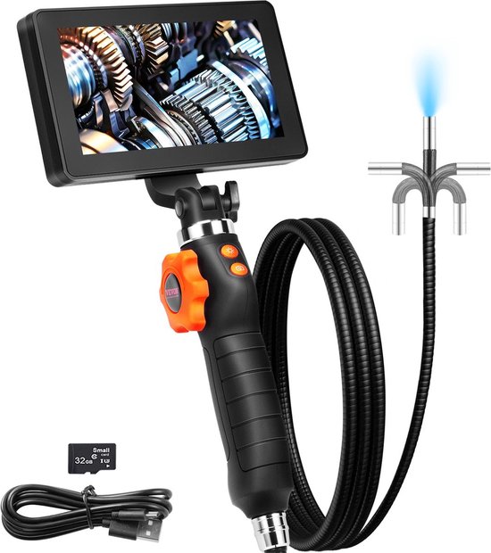 Endoscoopcamera - Endoscoop - Geschikt voor IndustriëLe Inspectie - 1080p - Bidirectioneel 180° - Zwart van Escope