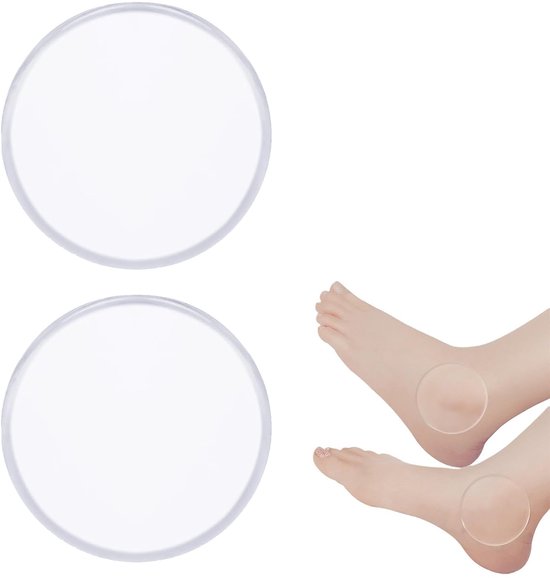 Enkel gelkussen - waterdichte enkelgelpads - siliconen enkelkussen - anti-slijtage enkelkussen - sportenkelkussen - 2 stuks van Merkloos	