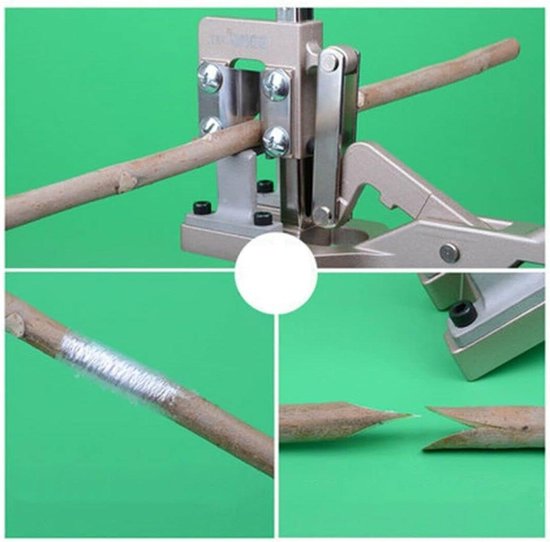 Entgereedschap Snoeischaar - Entmes Entschaar - Fruitbomen Enten - Diepe V-snede - 35 cm - Zilver