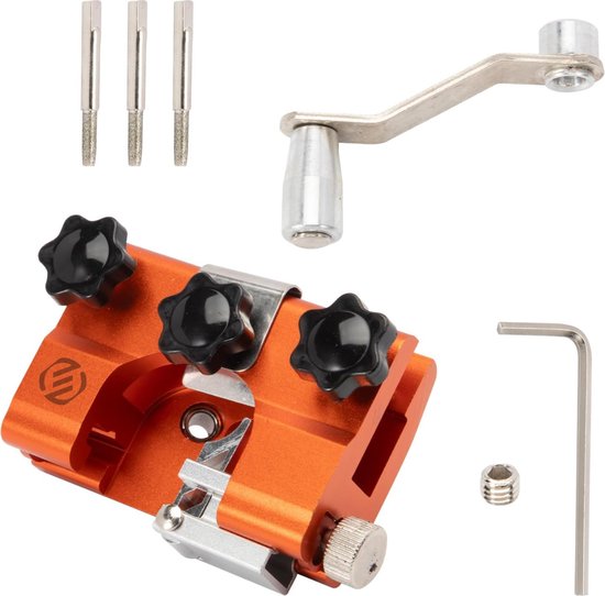 Equivera Kettingzaag Slijper - Kettingzaagslijper - Kettingzaag Slijpen - Kettingslijper - Ketting Slijpset - Kettingzaag Slijpset - Slijpen voor Kettingzagen van Equivera