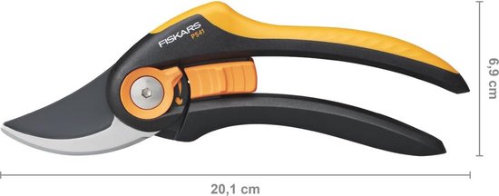Ergonomische Bypass Snoeischaar voor Jonge Takken en Twijgen - 20,1 cm met Antikleeflaag van Ergon