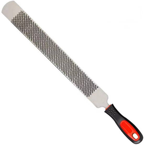 Ergonomische hoefbestanden met handvat - carbon staal - dubbelzijdig - voor het repareren van hoefijzers - voor het slijpen van tanden van Merkloos	