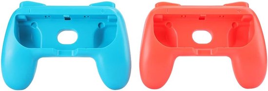 Ergonomische Spellen Handgrepen - Anti-Slijtage Controller Beschermhoes - Slijtte Handgreep Geschikt Voor Switch - Rood + Blauw - Gaming Accessoires van Merkloos	