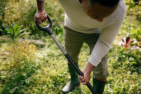 Ergonomische Tuinvork grijs - Duurzaam gereedschap voor tuinieren van DeWit