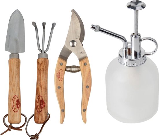 Esschert Design -  Luxe Kamerplanten Gereedschapsset - Snoeischaar - Schepje - Harkje van Esschert Design