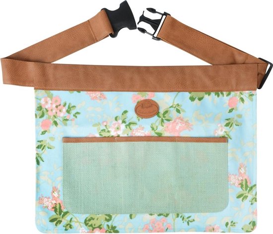 Esschert - Design - Tuingereedschapsriem - rozenprint van Merkloos	