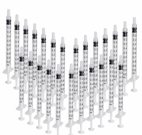 Essible - Spuit - Spuiten - Injectiespuit - Doseerspuit - Injectiespuit Zonder Naald - 1ml - 20 Stuks