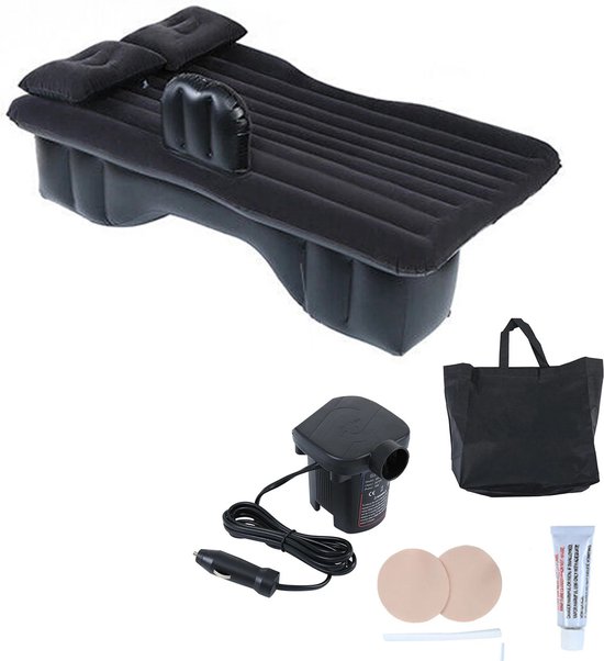 Eszenzics™ Comfort Autoluchtbed - Solide bed - Inclusief luchtpomp en reparatiekit - Universeel gebruik - Auto - SUV - Kamperen - 140x88cm van Eszenzics™