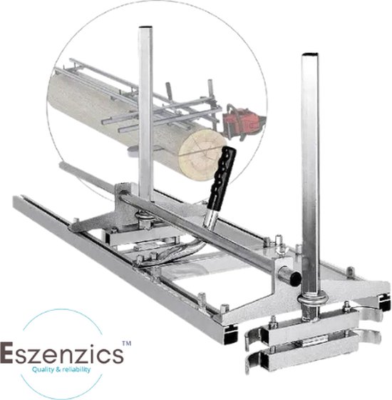 Eszenzics™ Kettingzaag houder Pro8 – Premium ontwerp – Plankenzaag – Boomstam zaag – 35-120 cm – Duurzaam staal/aluminium – Lichtgewicht – Verstelbaar van Eszenzics™
